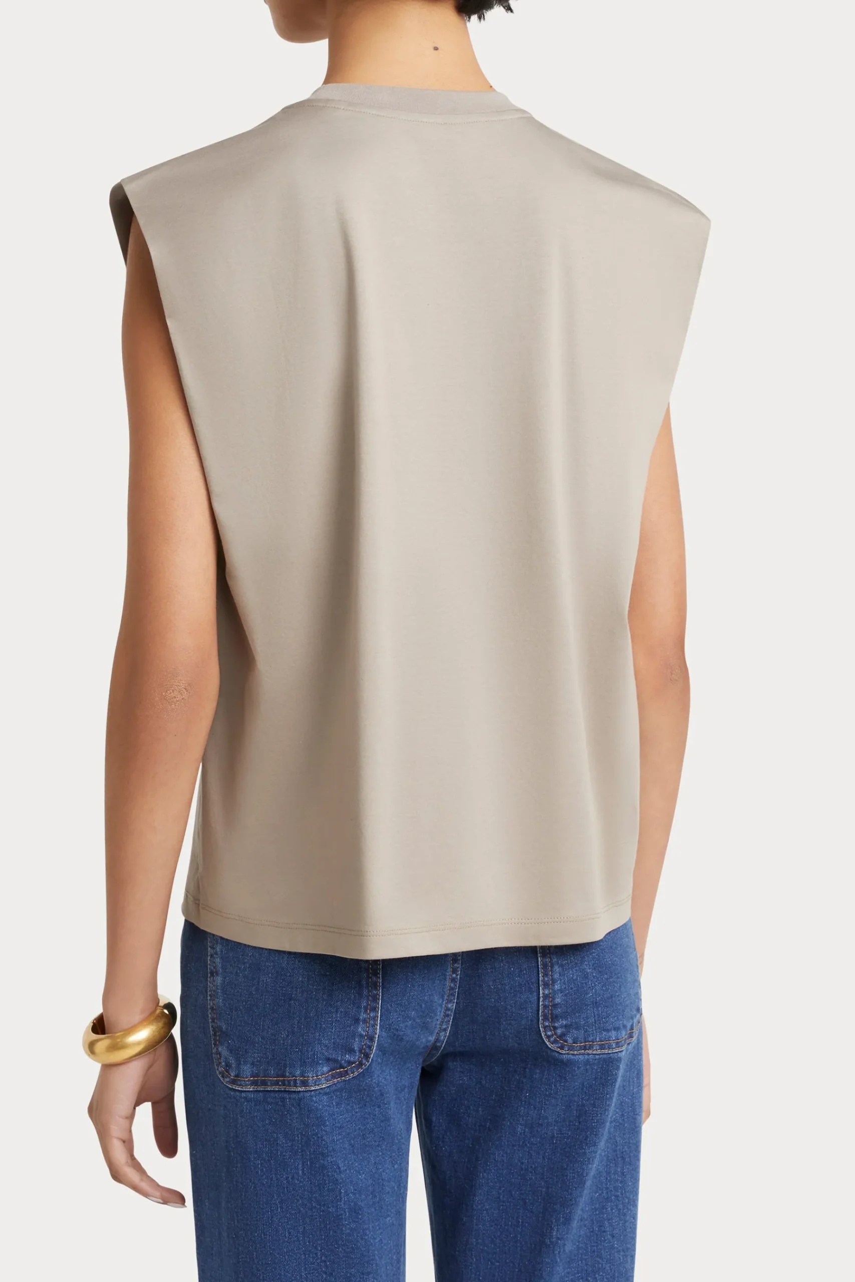 Tees & Tanks-HUSK Tailored tank - Khaki