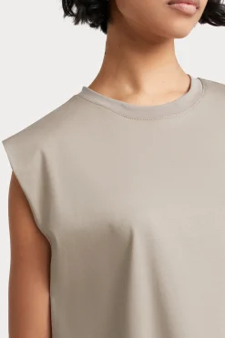 Tops-HUSK Tailored tank - Khaki