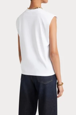 Tops-HUSK Tailored tank - White