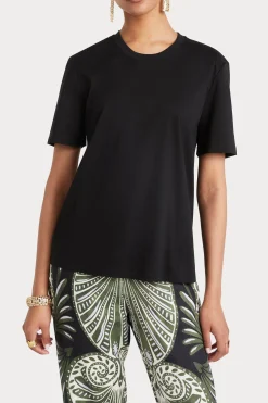 Tops-HUSK TAILORED TEE - Black