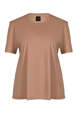 Tops-HUSK TAILORED TEE - Mocha