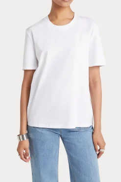 Tops-HUSK TAILORED TEE - White