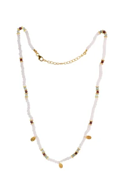 Necklaces-HUSK Tela Necklace - White