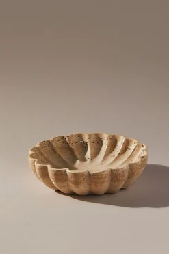 Tableware & Trays-HUSK TRAVERTINE BOWL HuskTRAVERTINEBOWL