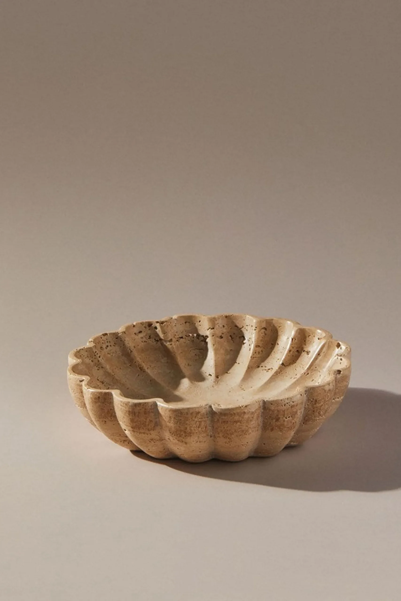 Tableware & Trays-HUSK TRAVERTINE BOWL HuskTRAVERTINEBOWL