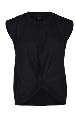 Tees & Tanks-HUSK Twist tank - Black
