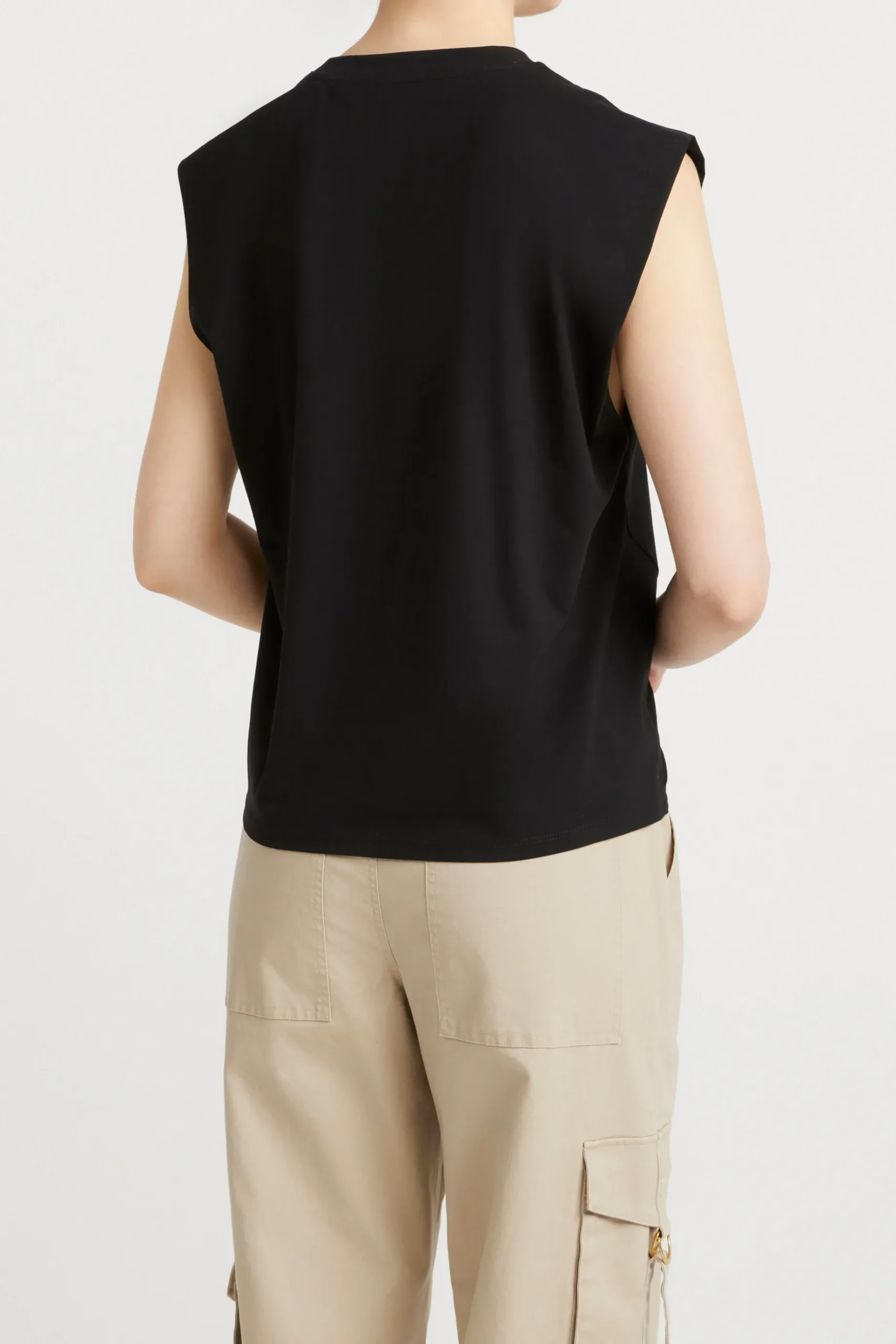 Tees & Tanks-HUSK Twist tank - Black