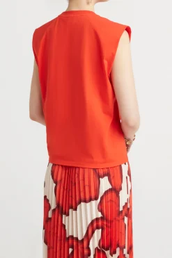 Tees & Tanks-HUSK Twist tank - Red