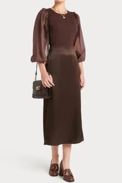 Skirts-HUSK UMA SKIRT - Chocolate
