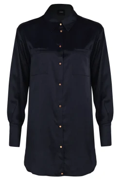 Tops-HUSK VERA SHIRT - Navy