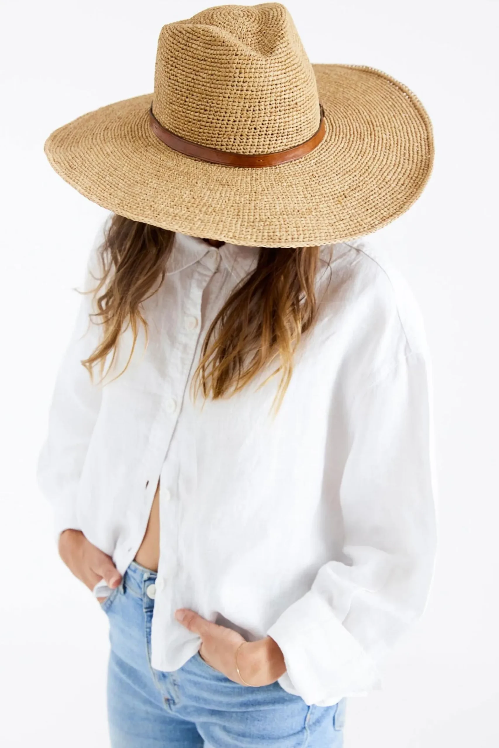 Hats & Headpieces-HUSK Ibeliv Faly Hat - Natural