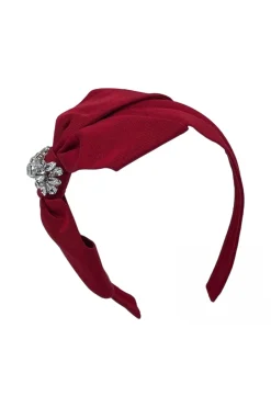 Hats & Headpieces-HUSK Jennifer Ouellette Lina Headband - Red