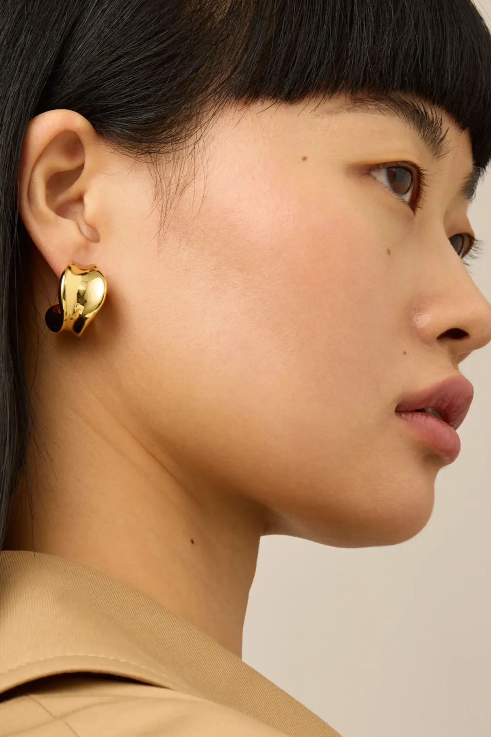 Earrings-HUSK Jenny Bird Chunky Doune - Gold