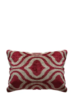 Cushions & Throws-HUSK Les Ottomans Double Cushion - Red