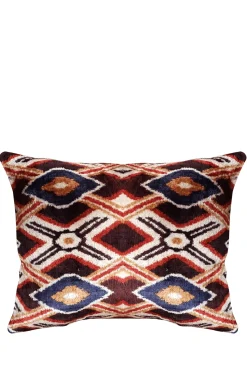 Cushions & Throws-HUSK Les Ottomans Double Cushion - Wine