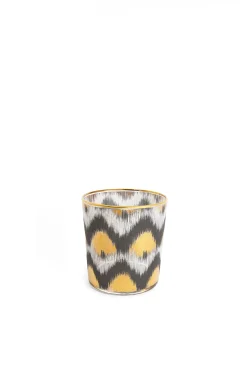 Tableware & Trays-HUSK Les Ottomans Ikat Tumbler - Black