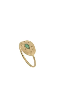 Rings-HUSK Louise Hendricks Felix Ring - Emerald