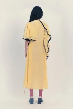 Dresses-HUSK Lovebirds Blossom Dress - Lemon