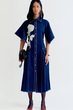 Dresses-HUSK Lovebirds Minster Dress - Indigo