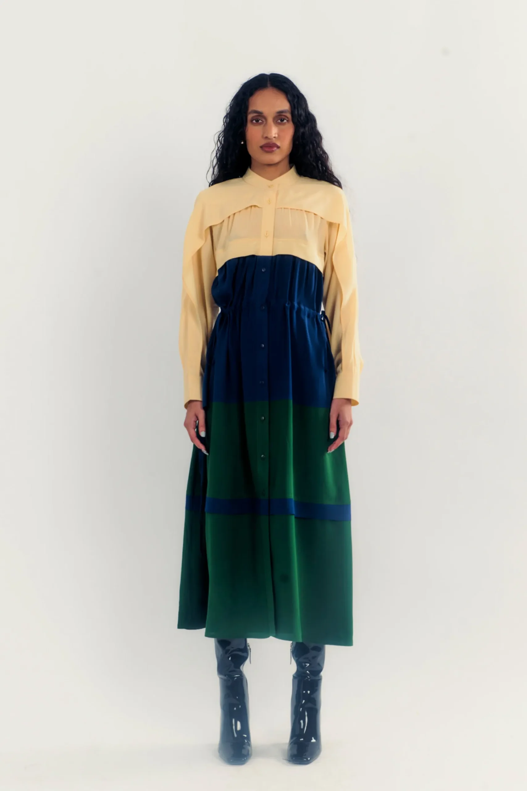 Dresses-HUSK Lovebirds Peacock Dress - Multi Coloured MultiColoured