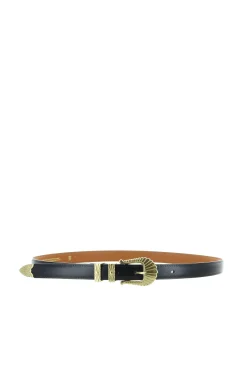 Belts-HUSK Maison Boinet Bordeaux Belt - Black