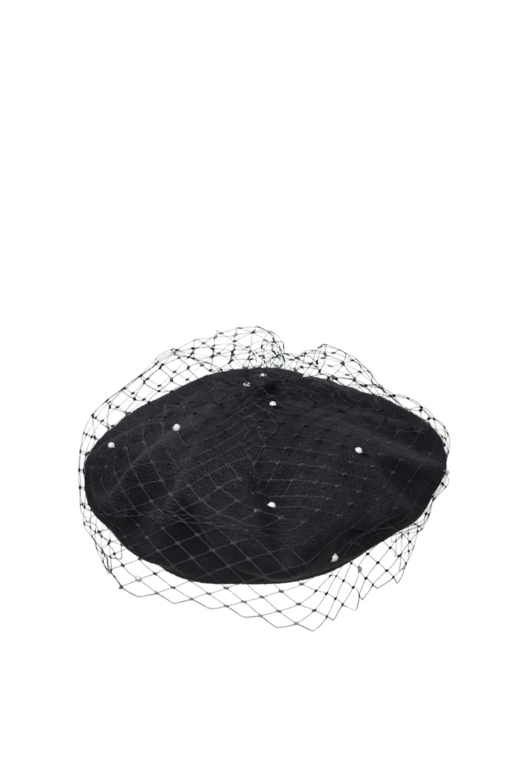 Hats & Headpieces-HUSK Misa Harada Floe Beret - Black