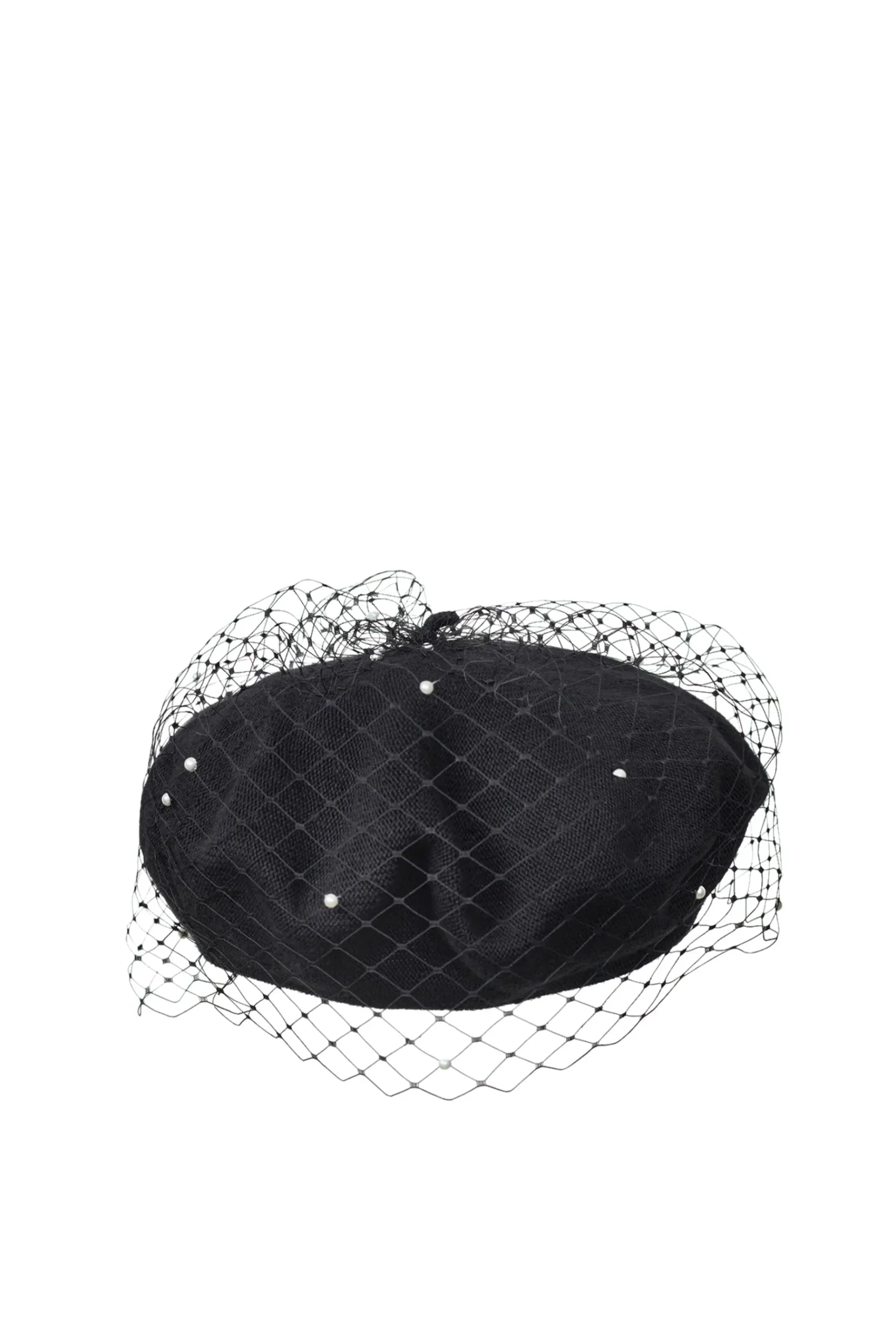 Hats & Headpieces-HUSK Misa Harada Floe Beret - Black