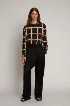 Tops-HUSK Munthe Laseia Shirt - Black