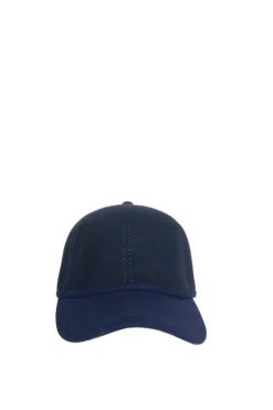 Hats & Headpieces-HUSK Sarah J Curtis Baseball Cap - Navy
