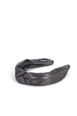 Hats & Headpieces-HUSK Sarah J Curtis Metallic Band - Silver