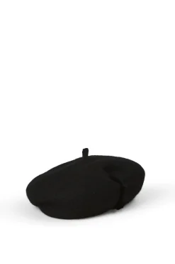 Hats & Headpieces-HUSK Sarah J Curtis Wool Beret - Black
