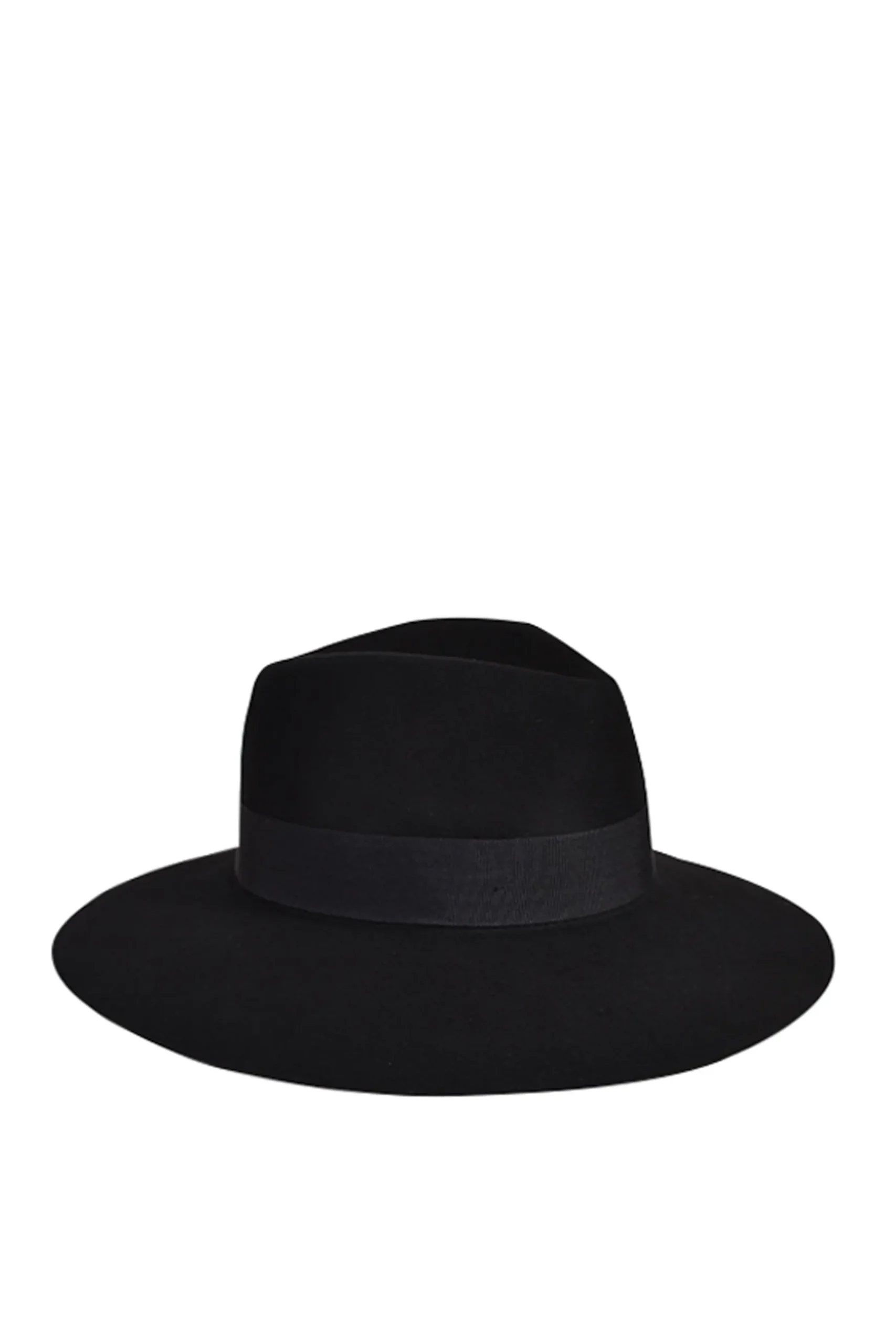 Hats & Headpieces-HUSK Sarah J Curtis Wool Fedora - Black
