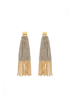 Earrings-HUSK Silvia Gnecchi Chanin Earring - Silver & Gold Silver&Gold