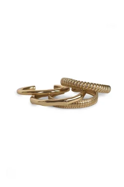 Bracelets-HUSK Sita Nevado Paca Bangles - Gold