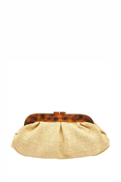 Bags-HUSK Sita Nevado Verbena Clutch - Natural