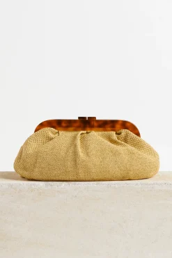 Bags-HUSK Sita Nevado Verbena Clutch - Natural