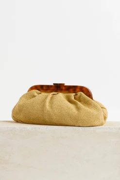 Bags-HUSK Sita Nevado Verbena Clutch - Natural
