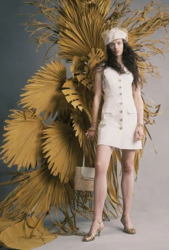Bags-HUSK Strathberry Rafia Basket - Vanilla