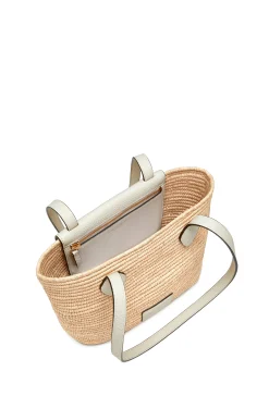 Bags-HUSK Strathberry Rafia Basket - Vanilla