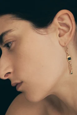 Earrings-HUSK Temple Of The Sun Adara Earring - Gold