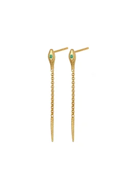 Earrings-HUSK Temple Of The Sun Althea Earring - Gold