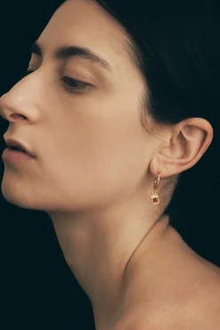 Earrings-HUSK Temple Of The Sun Cilla Earring - Gold