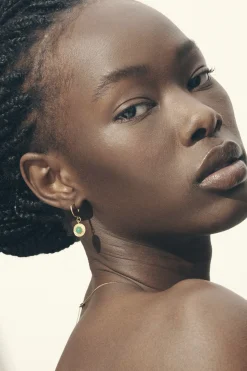 Earrings-HUSK Temple Of The Sun Cora Earring - Gold
