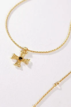 Necklaces-HUSK Temple Of The Sun Crista Necklace - Gold