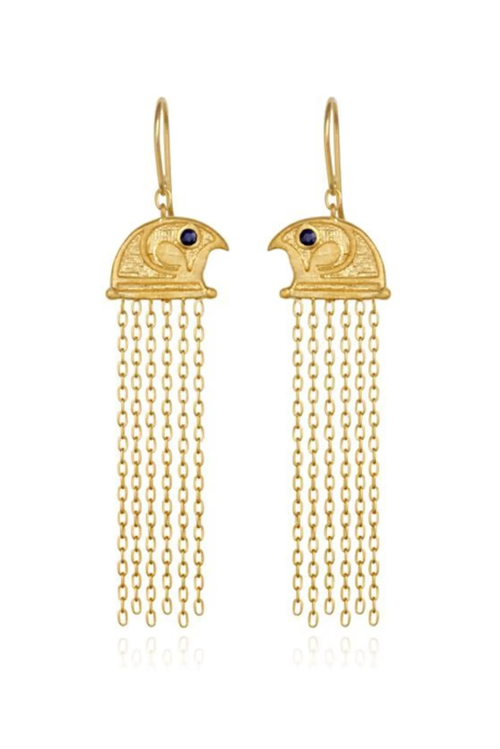 Earrings-HUSK Temple Of The Sun Falcon Earrings TempleOfTheSunFalconEarrings
