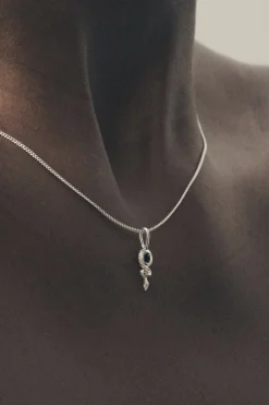 Necklaces-HUSK Temple Of The Sun Orcale Necklace - Silver