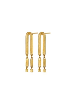 Earrings-HUSK Temple Of The Sun Renata Earring - Gold