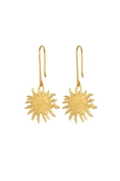 Earrings-HUSK Temple Of The Sun Soleil Earring - Gold