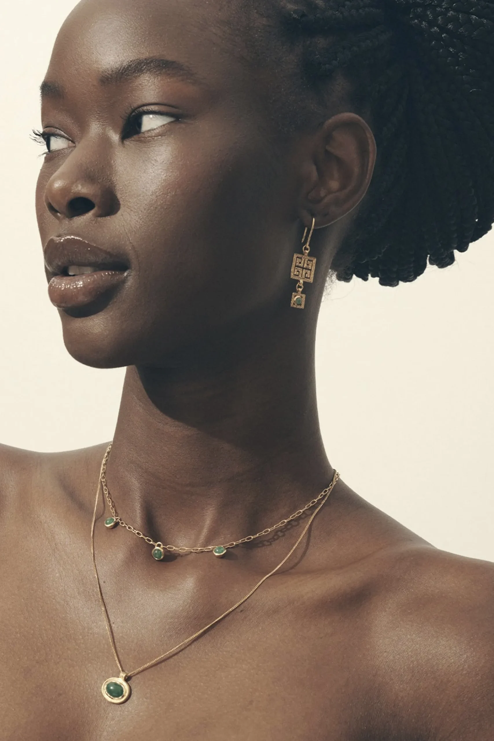 Necklaces-HUSK Temple Of The Sun Zada Necklace - Gold