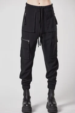 Pants-HUSK Thom Krom Cargo Pants - Black